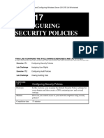 Lab 17 Configuring Security Policies