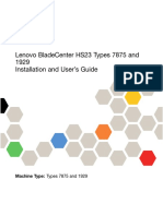 Lenovo Bladecenter Hs23 Types 7875 and 1929 Installation and User'S Guide