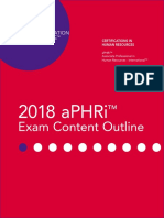 2018 Aphri Exam Content Outline