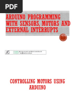 05 Arduino Sensors, Motors and External Interrupts