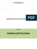 Paracleotologia