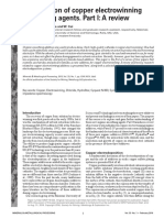 Examination of Copper Electrowinning Smoothing Agents. Part I: A Review