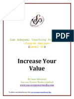 Increase Your Value - Sam Adeyemi