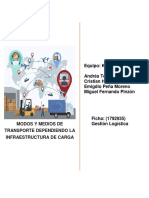 Ensayo Modos y Medios de Transporte Dependiendo La Infraestructura de Carga