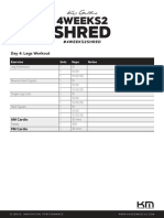 Day 4: Legs Workout: Exercise Sets Reps Notes