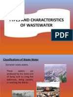 Types and Characteristics of Wastewater