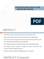 Soil Moisture Sensor Based Solar Water Pump