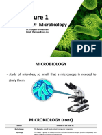 An Overview of Microbiology: Dr. Thaigar Parumasivam Email: Thaigarp@usm - My