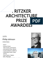 Pritzker Architecture Prize Awardees