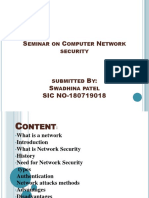 Eminar On Omputer Etwork Security