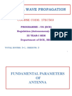 Antenna Wave Propagation: Course Code: 17ec503