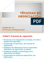 2 El Proceso de La Negociación