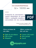 Protocolo de Tratamiento Odontológico para Pacientes Con Fiebre Reumatica