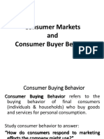 Consumer Markets and Consumer Buyer Behavior