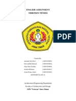 English Assignment Thirteen Tenses: Architectural Engineering Department Faculty of Architecture and Design