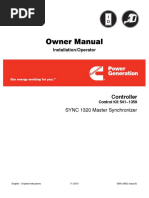 900-0662 Onan SYNC 1320 Master Synchronizer Controller Owners Manual (11-2010)