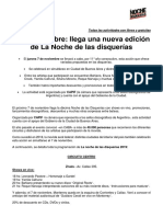 La Noche de Las Disquerías 2019 - Info de Prensa