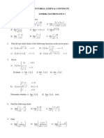 TUTORIAL Limit and Continuity PDF