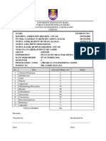 CHE516 - Lab Report On Plug Flow Reactor PDF