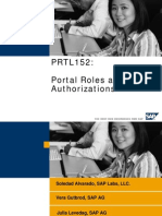 Portal Roles and Authorizations