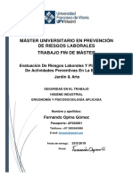 Trabajo Fin de Master Prevencion de Riesgos Laborales