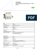 Product Data Sheet: Tesys LRD Thermal Overload Relays - 60... 100 A - Class 10