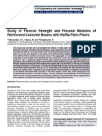 Study of Flexural Strength and Flexural Modulus of Reinforced Concrete Beams With Raffia Palm Fibers