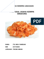 Contoh Proposal Keripik Singkong