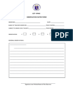 Cot-Rpms Observation Notes Form