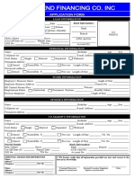 Quicklend Financing Co. Inc: Application Form