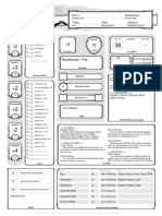 Zara Character Sheet