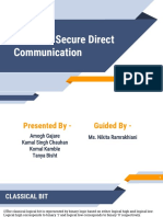 Quantum Secure Direct Communication