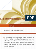 La Corrupción en El Perú 