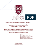 2004 Barrios Proyecto de Inversion para La Creacion de Nidos Satelites y Un Centro Educativo Inicial Jardín y Primaria