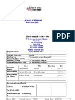 Method Statements - NW Facilities