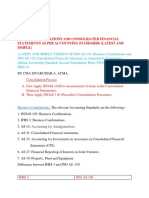 Business Combinations and Consolidated Financial Statements As Per Accounting Standards (Latest and Simple)