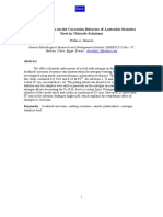 Effect of Nitrogen On The Corrosion Behavior of Austenitic Stainless Steel in Chloride Solutions