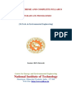 National Institute of Technology: Teaching Scheme and Complete Syllabus