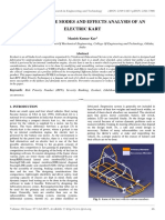 Design Failure Modes and Effects Analysis of An Electric Kart