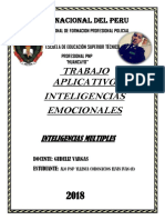 Trabajo Aplicativo Inteligencias Emocionales: Policia Nacional Del Peru