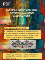 Combination of Different Artforms As Seen in Modern Times