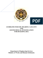 Guideline For Soil Bearingcapacity and Geotechnical Investigation of Buildings 2014