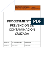 Poes 003 Prevencion de Contaminacion Cruzada