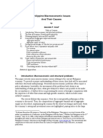 Philippine Macroeconomic Issues and Their Causes: Gerardo P. Sicat