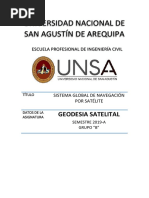 Universidad Nacional de San Agustín de Arequipa: Geodesia Satelital