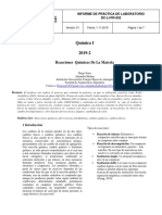 Quimica Imforme 5 Reacciones Quimicas