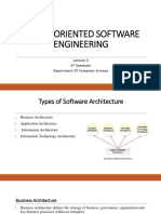 Object Oriented Software Engineering: L Ecture 3 3 Semester Department of Computer SC Ience