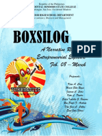 Boxsilog: A Narrative Report On Entrepreneurial Exposure Feb. 08 - March