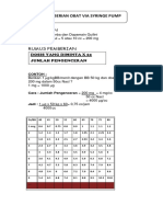Pemberian Obat Via Syringe Pump