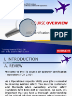 Overview Air Operator Certificate (AOC) Certification Process